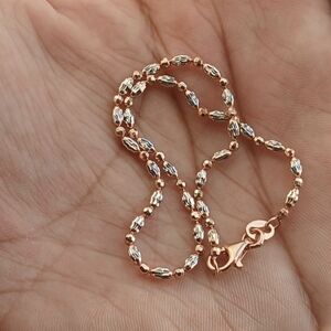 .925 Sterling Silver 9 in Anklet, Women's Jewelry